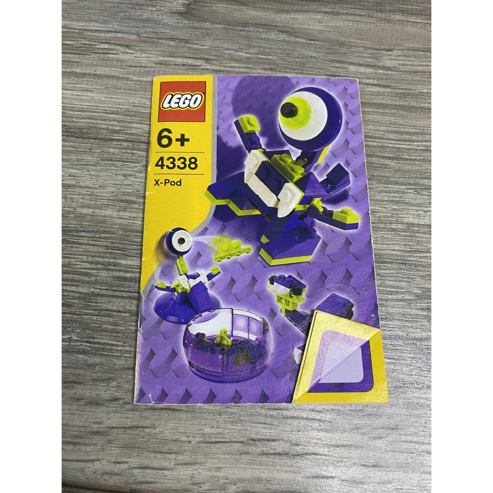 LEGO X-Pod 4338 Instruction Manual Booklet 2005 Illustrated‎ Vintage Set Guide